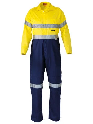 Bisley 2 Tone Hi Vis Lightweight Coveralls c/w 3M Reflective Tape BC6719TW