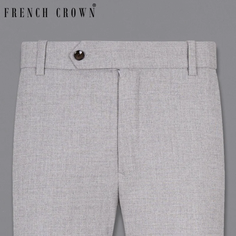 French Gray Wool Rich Pant