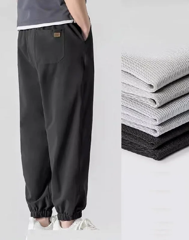 Ice Silk Beam Knit Breathable Pants