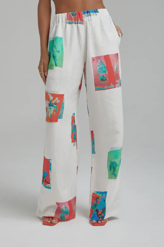 Summi Summi Linen Pants - Montage White