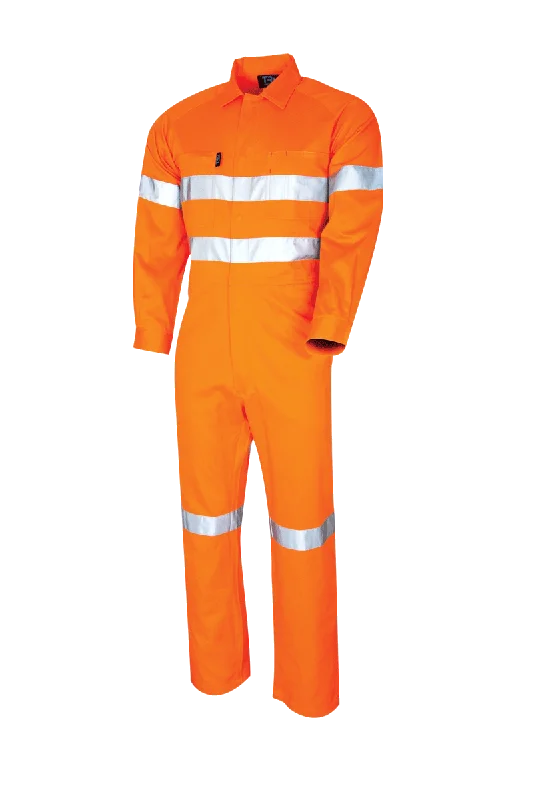 Tru Workwear Hi Vis Lightweight Taped Coverall (Orange) DC1120T1