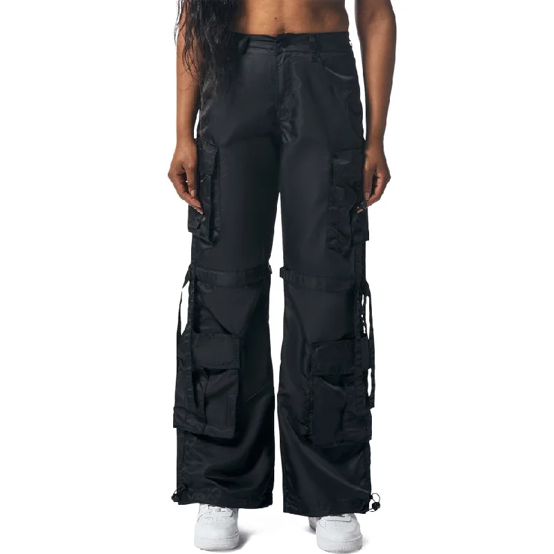 Utility Satin Pants - Black