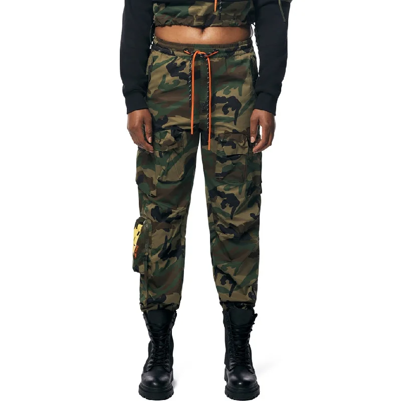 Utility Windbreaker Pants - Wood Camo