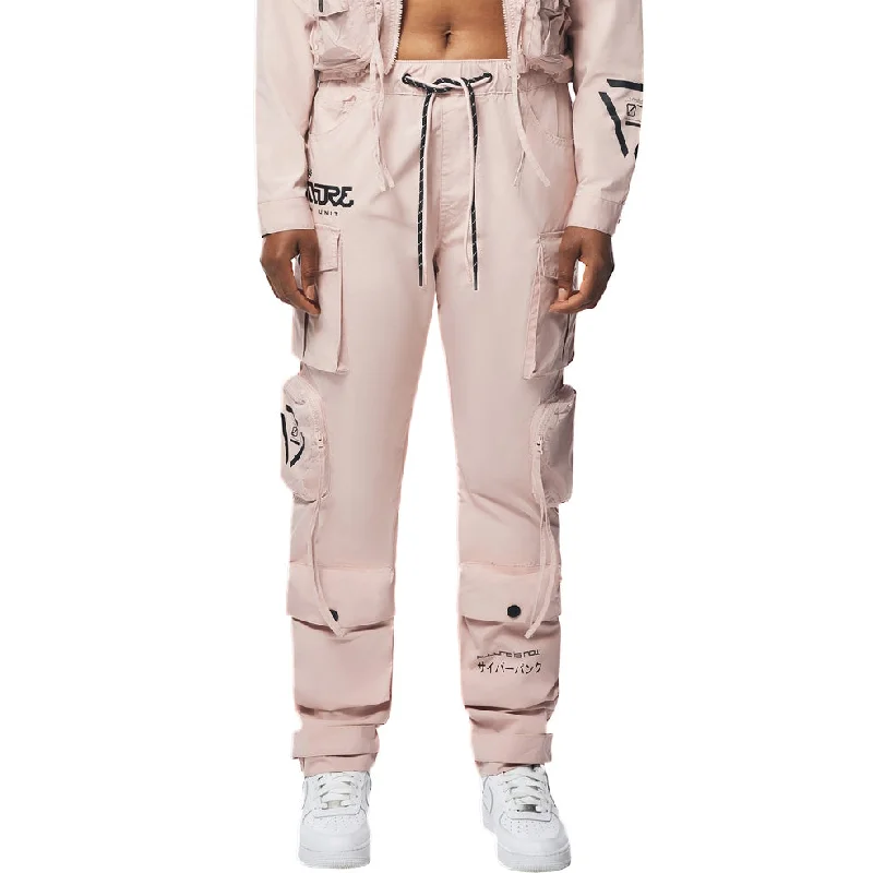 Utility Windbreaker Pants - Pale Pink