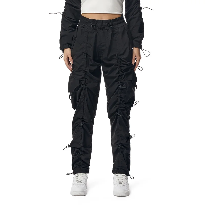 Windbreaker Multi Bungee Joggers - Black