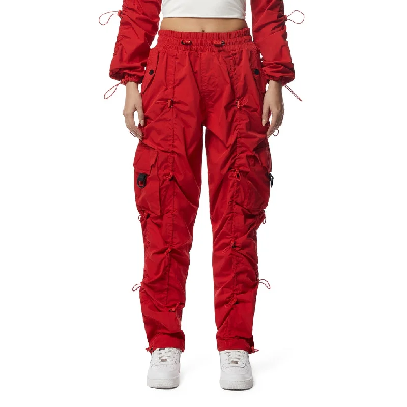 Windbreaker Multi Bungee Joggers - True Red