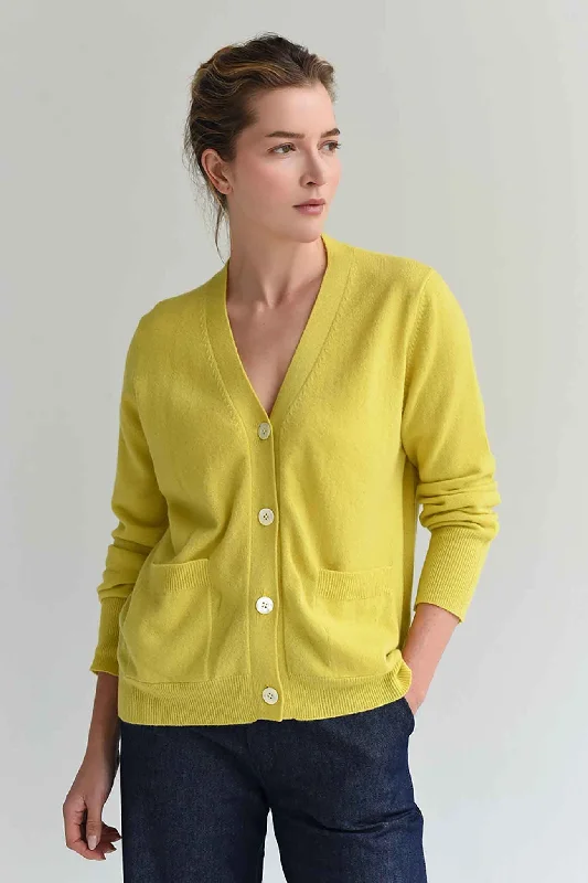 M.PATMOS Henry Cardigan - Citron