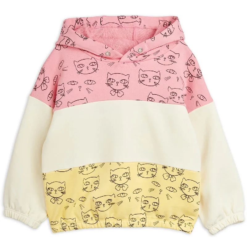 Cathletes AOP Hoodie in Pink by Mini Rodini