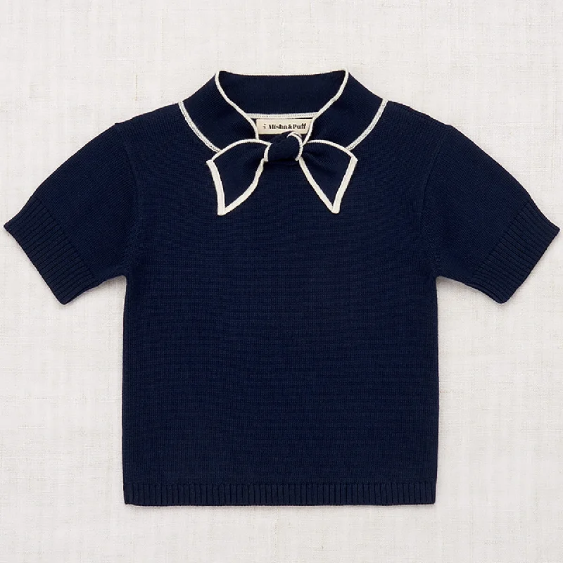 Elsa Short Sleeve Sweater in Moonlight by Misha & Puff - Last Ones In Stock - 5-6 Years