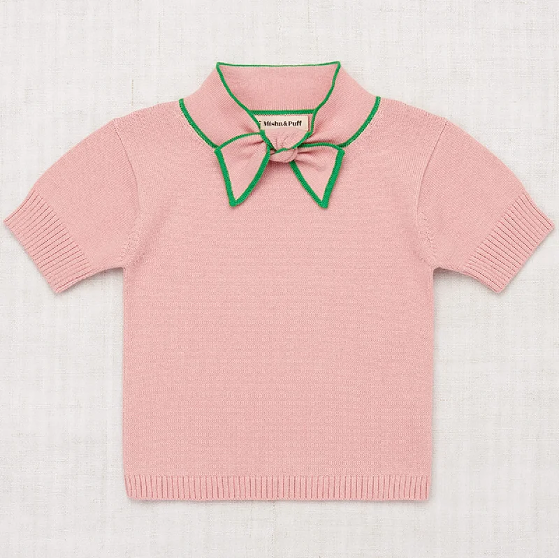 Elsa Short Sleeve Sweater in Rose Blush by Misha & Puff - Last One In Stock - 5 Years