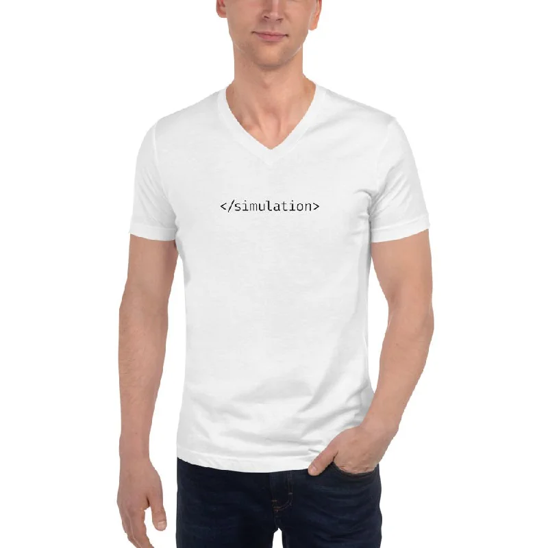 End of simulation - Unisex V-Neck T-Shirt