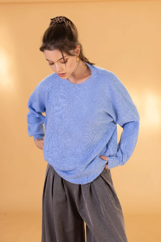 Knit Sweater Henri Sky Blue