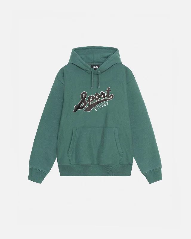 SATIN PATCH HOODIE