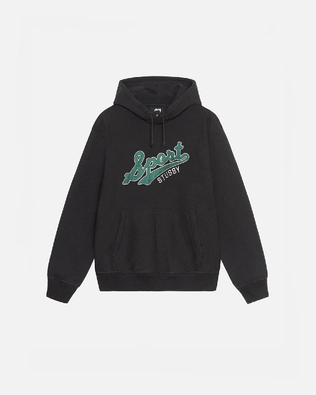 SATIN PATCH HOODIE