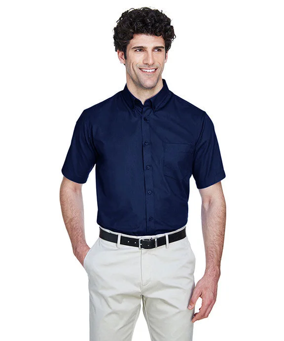 88194 - Core 365 Mens Optimum Short-Sleeve Twill Shirt | Classic Navy