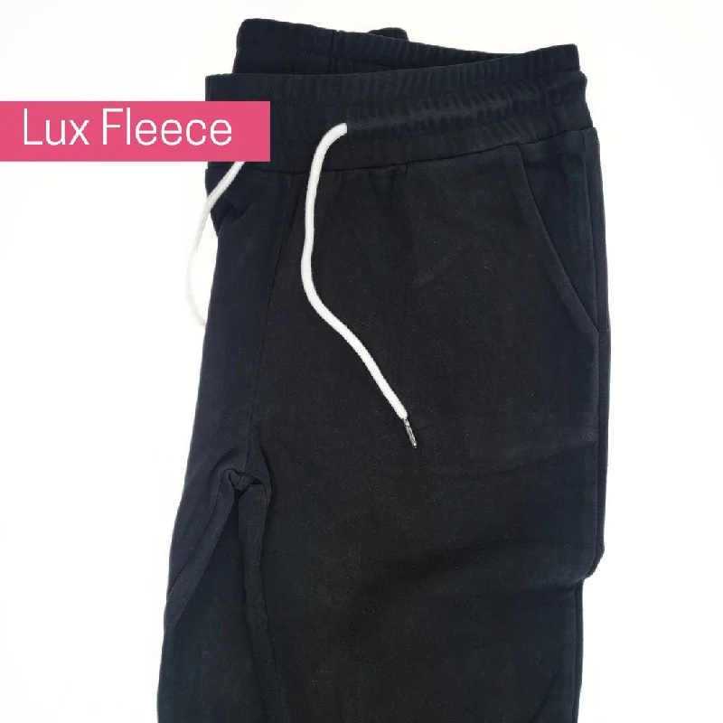 Lux Fleece Joggers in Black 31" Inseam