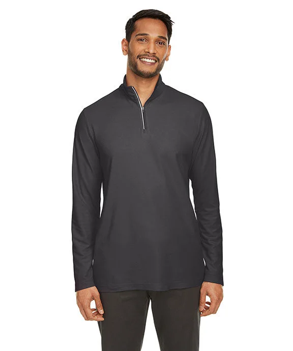 CE405 - Core 365 Mens Fusion ChromaSoft™ Pique Quarter-Zip | Carbon