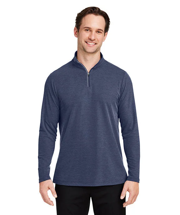 CE405 - Core 365 Mens Fusion ChromaSoft™ Pique Quarter-Zip | Classic Navy Heather