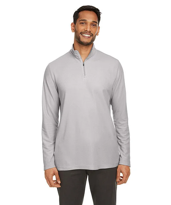 CE405 - Core 365 Mens Fusion ChromaSoft™ Pique Quarter-Zip | Platinum