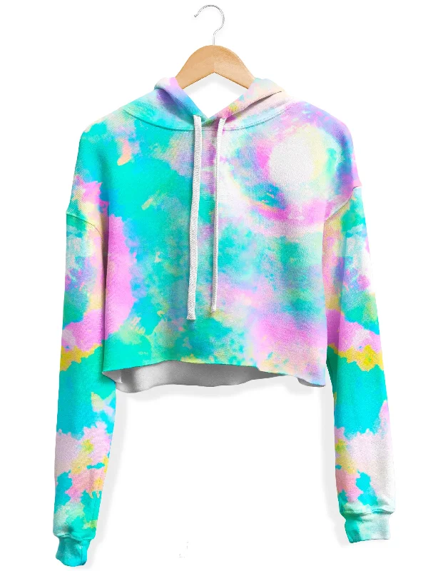 Day Dreaming Fleece Crop Hoodie