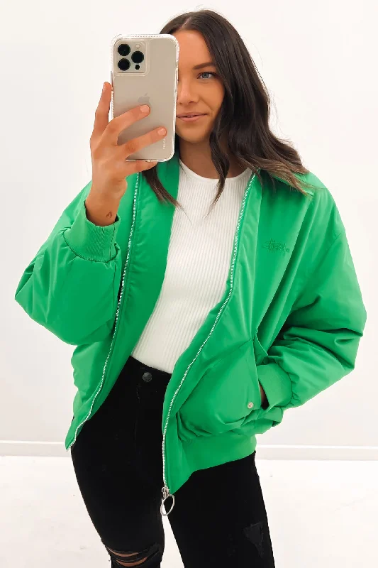 Flight Bomber Jacket Kelly Green