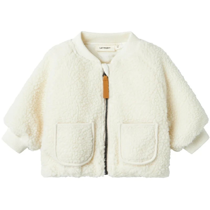 Lil'Atelier Coconut Milk Lajo Bee Bomber Jacket