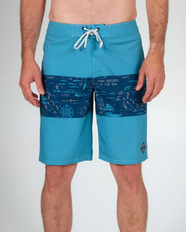 Topwater Boardshort - Navy/Aqua