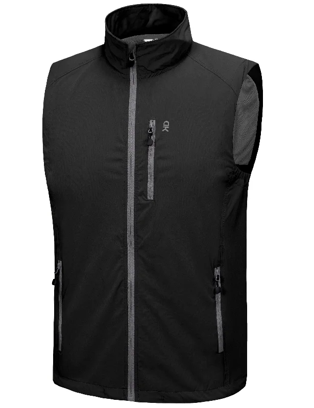 Men's Quick Dry Stretchy Windproof Vest for Cycling