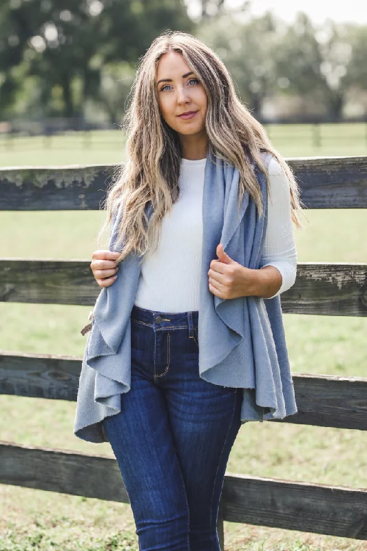 Perfect Shawl Vest in Dusky