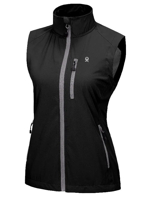 Women's Quick Dry Stretchy Windproof Vest for Cycling