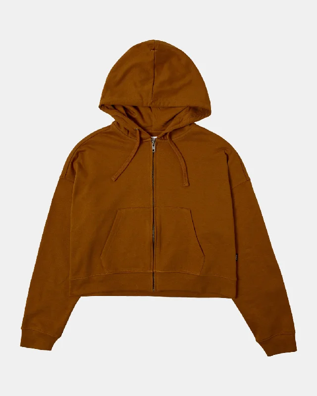 Court Zip Hoodie - Caramel