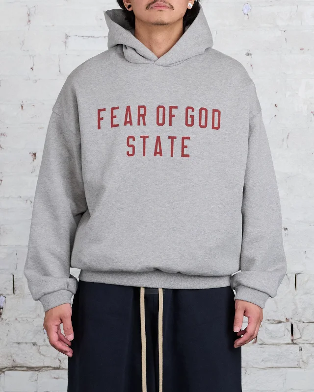 Fear of God Essentials Fleece State Hoodie Dark Heather