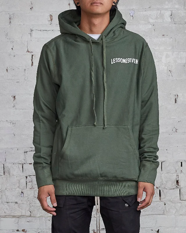 LESS17 Wavy Hoodie Olive