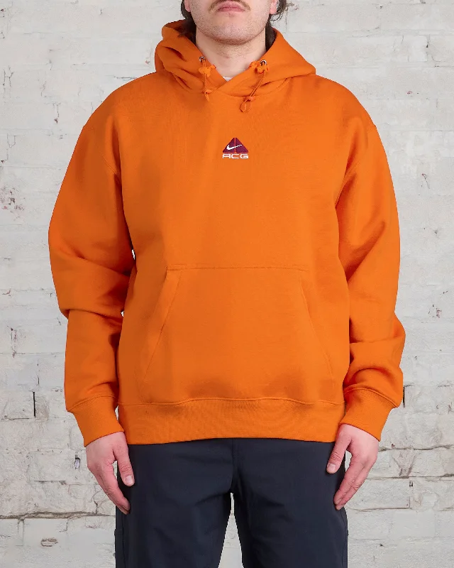 Nike ACG Therma-FIT Lungs Hooded Sweatshirt Campfire Orange Summit White