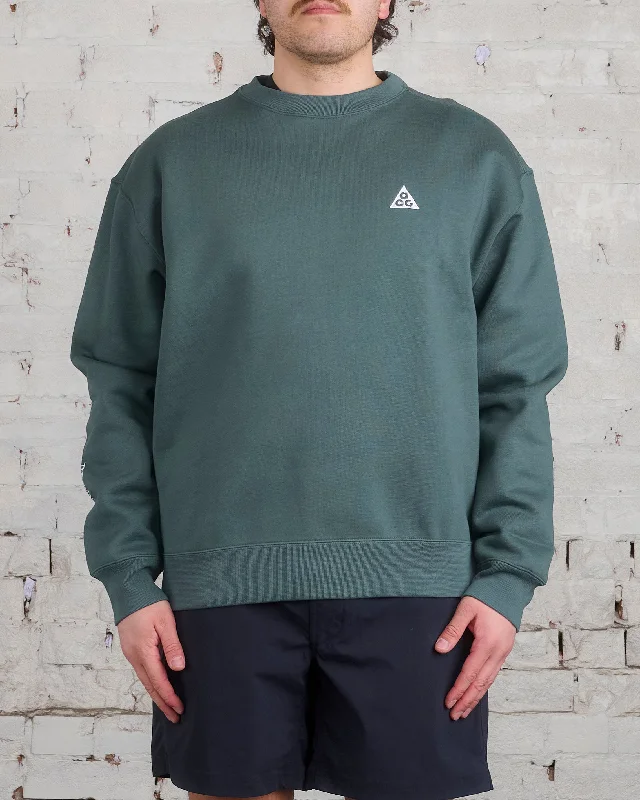 Nike ACG Therma-FIT "Tuff Fleece" Crewneck Sweatshirt Vintage Green Vintage Green Summit White