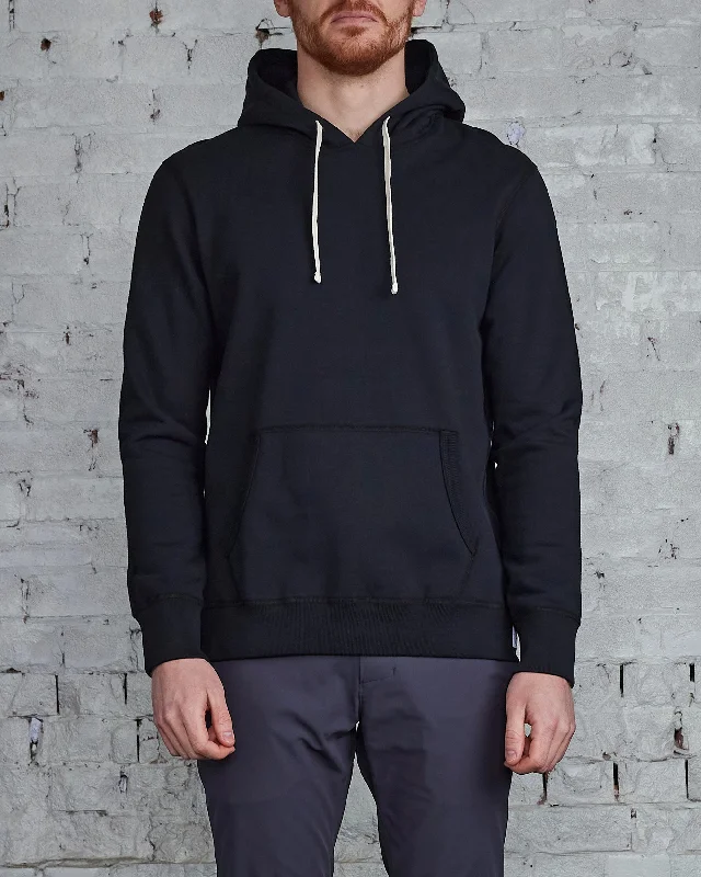 Reigning Champ Core Pullover Hood Black