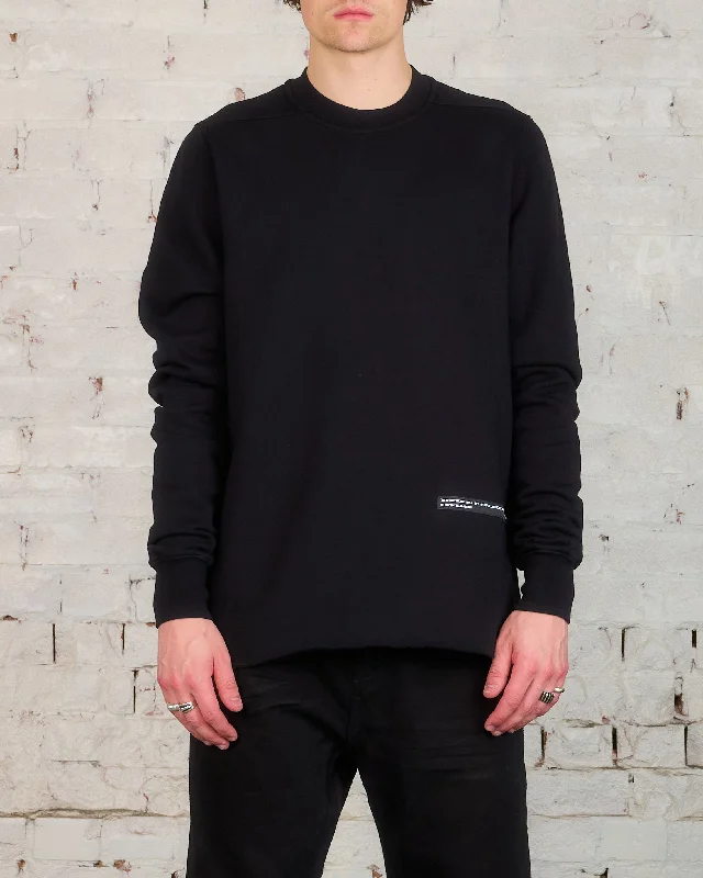 Rick Owens DRKSHDW Crewneck Sweatshirt Felpa Label Black