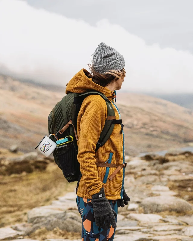 Slope Hooded Recycled Fleece - Dusty Ochre