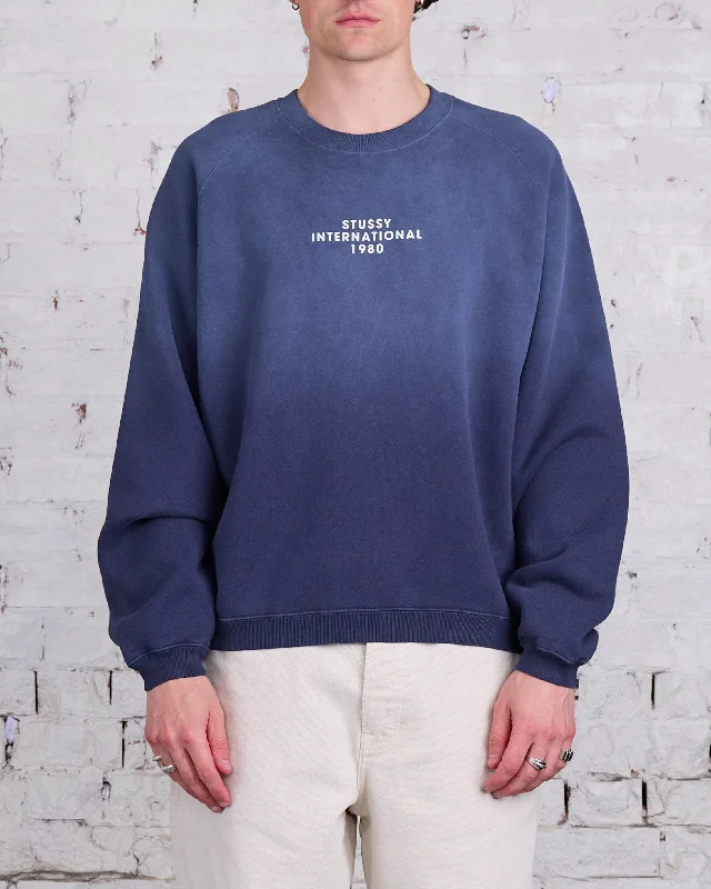 Stussy Raglan Sleeve Crewneck Navy