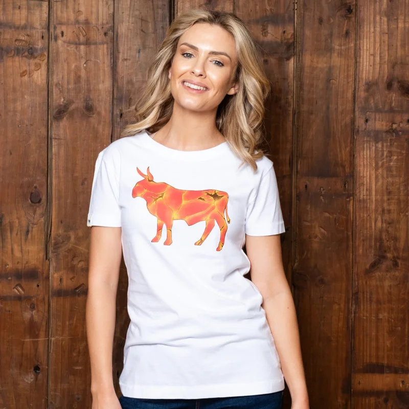 Crackle Nguni Slim Crew Tee Pelican