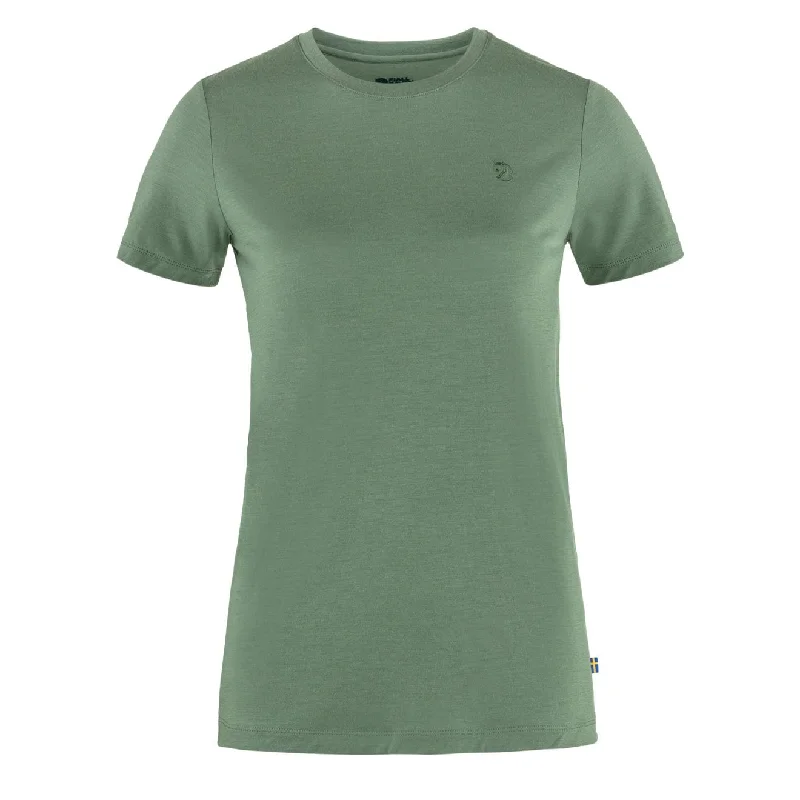 Fjallraven Womens Abisko Wool SS T-Shirt Patina Green