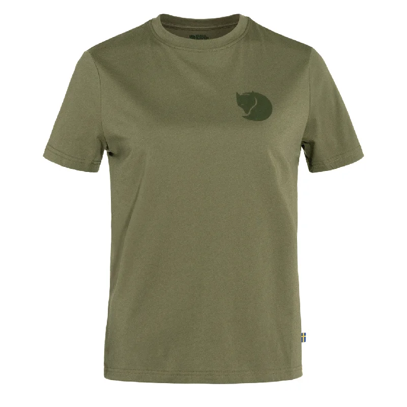 Fjallraven Womens Fox Boxy Logo T-Shirt Green