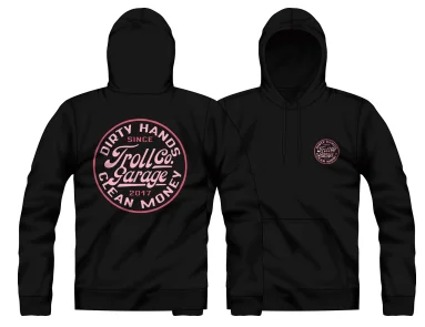 Women’s DHCM Garage Hoodie, Black/Pink