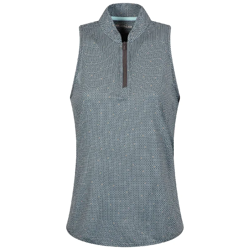 Womens North Star Shirley Sleeveless Zip Polo Graphite - AW24