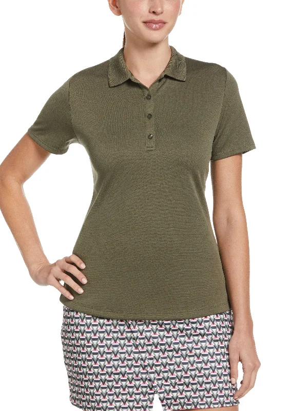 Womens Solid Swing Tech™ Polo