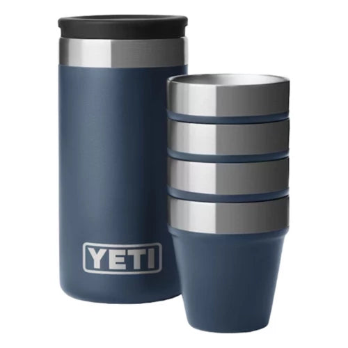 YETI Shot Glasses & Case - Navy